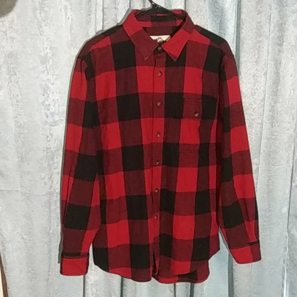 Men's Buffalo Plaid Flannel Long Sleeve Shirt